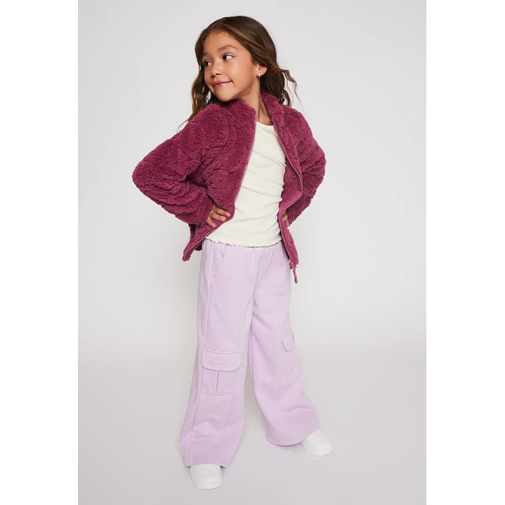 Polar Peludo Niña Magenta Familyshop 3