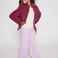 Polar Peludo Niña Magenta Familyshop - Miniatura 3
