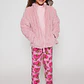 Polar Peludo Flores Niña Rosado Familyshop - Miniatura 3