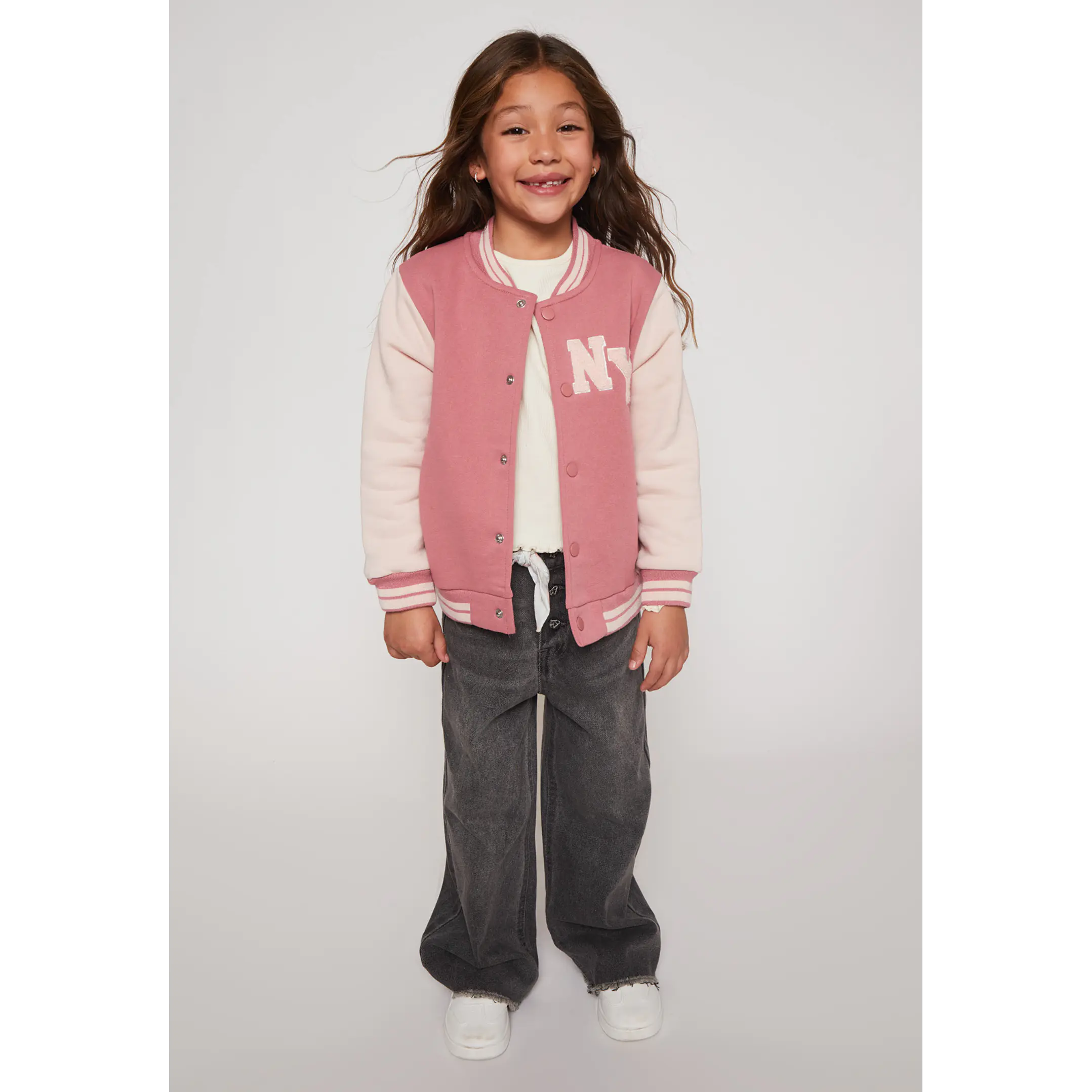 Chaqueta Bomber Niña Rosado Familyshop 3