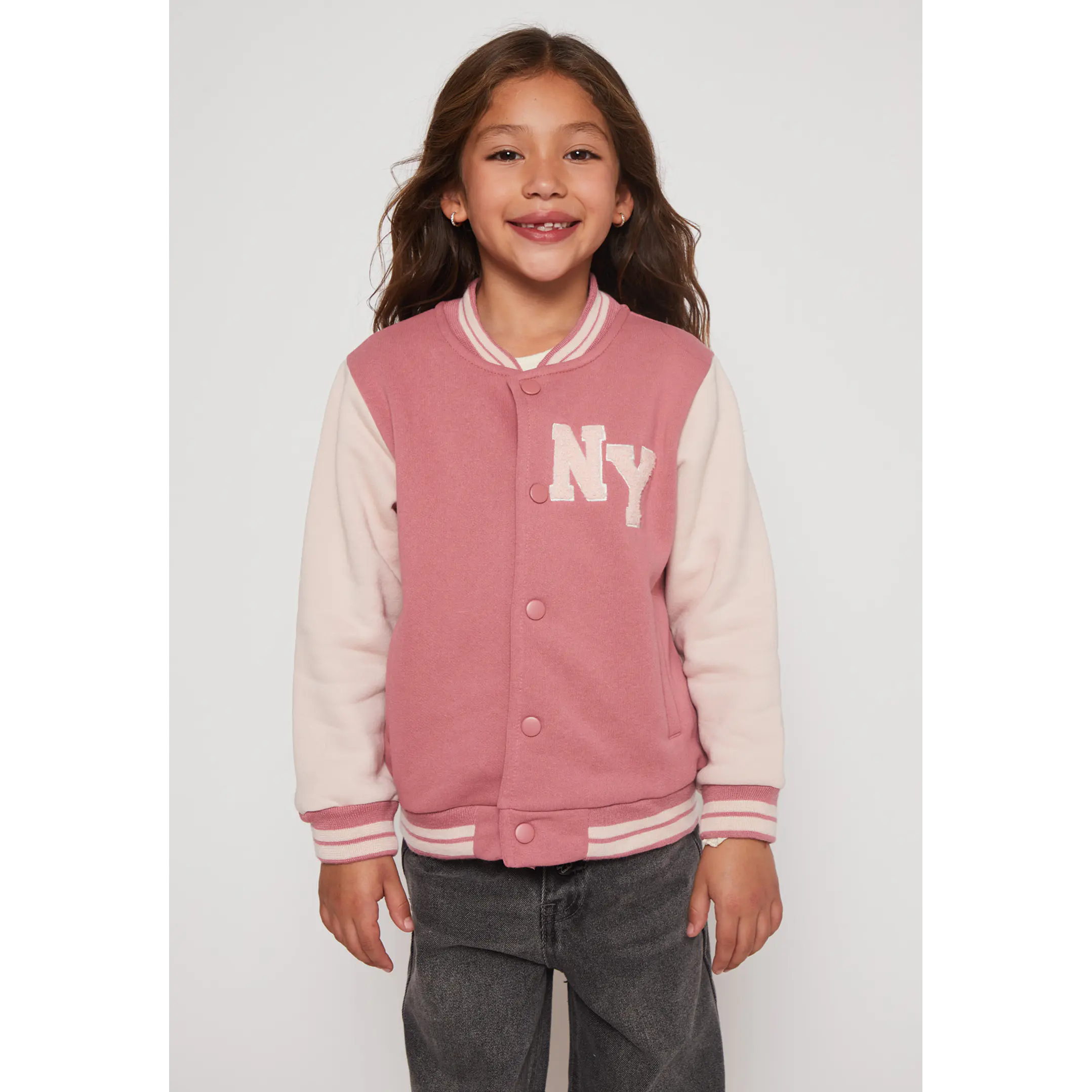 Chaqueta Bomber Niña Rosado Familyshop 1