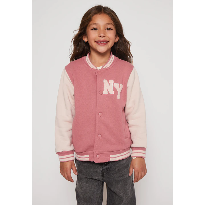 Chaqueta Bomber Niña Rosado Familyshop 1