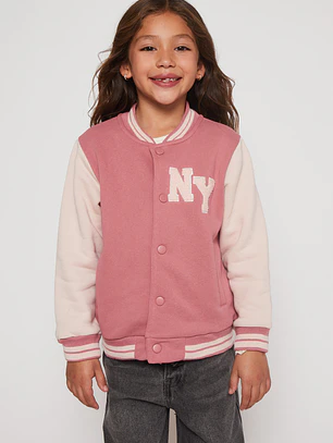 Chaqueta Bomber Niña Rosado Familyshop
