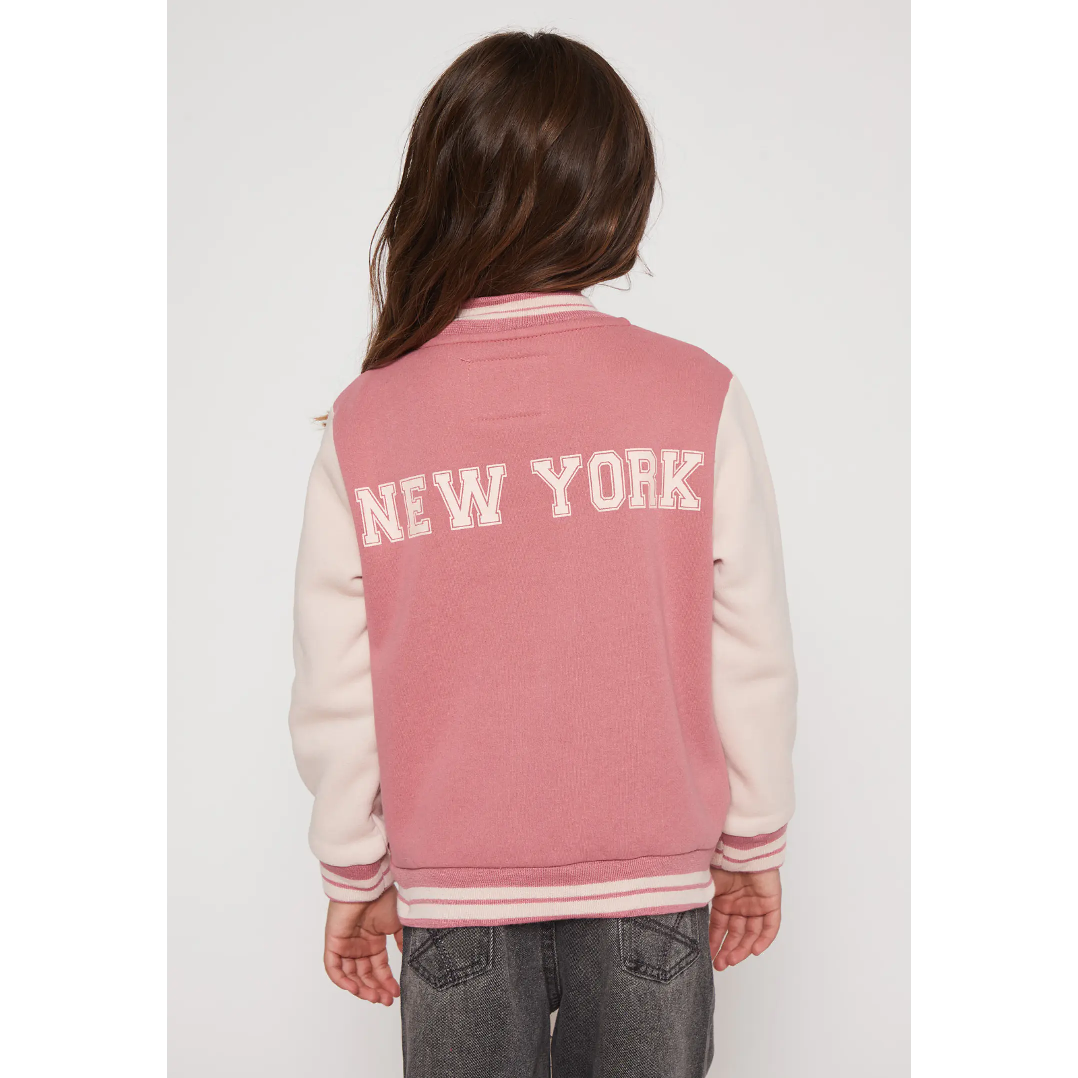 Chaqueta Bomber Niña Rosado Familyshop 2