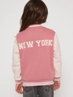 Chaqueta Bomber Niña Rosado Familyshop