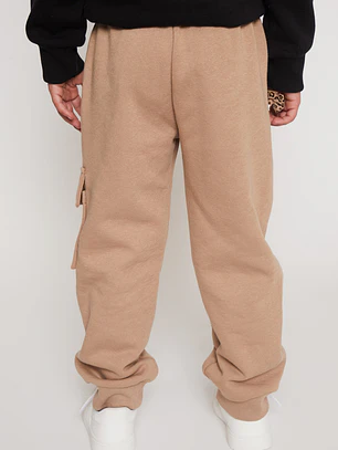 Pantalón Buzo Cargo Niña Café Familyshop