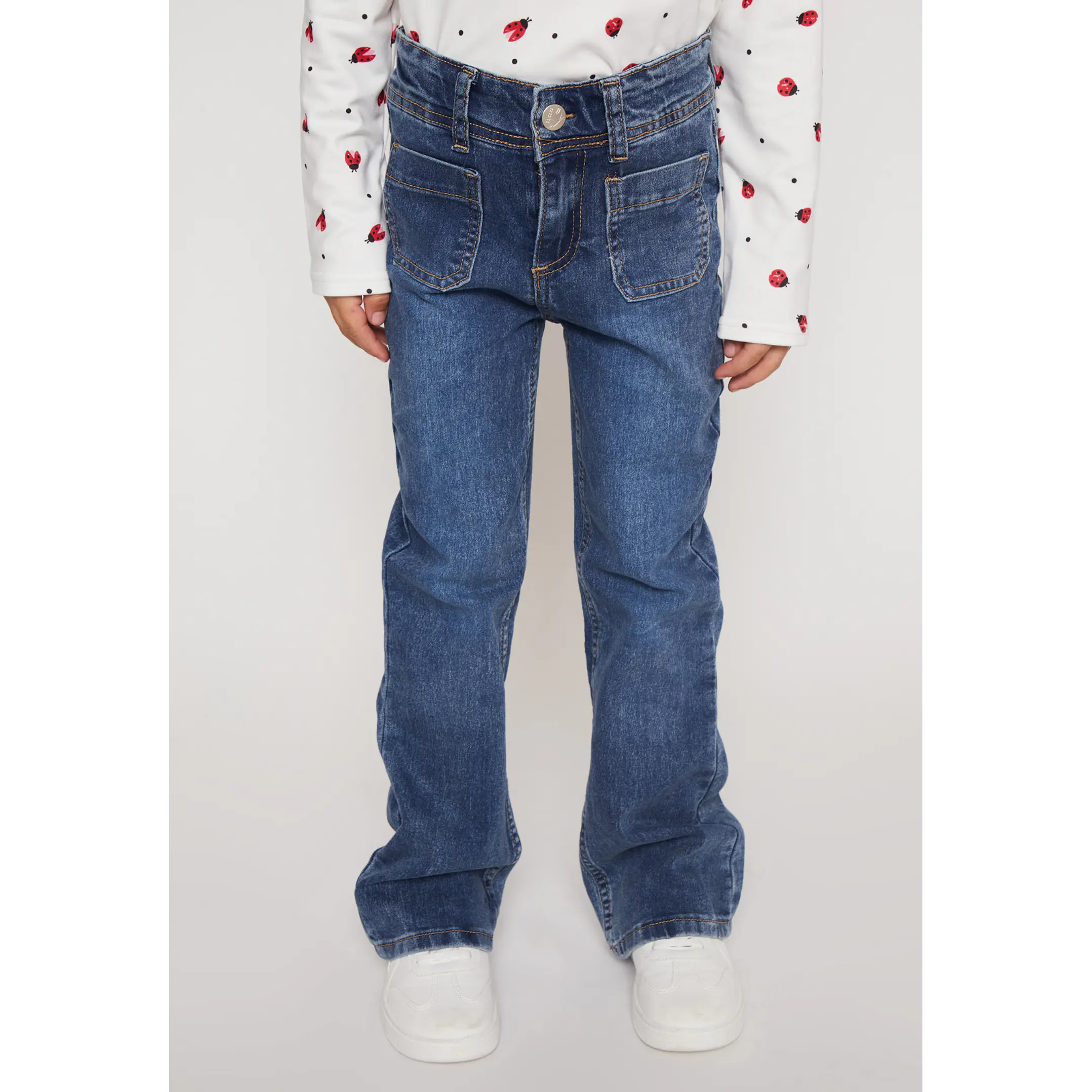 Jeans Flare Moda Niña Azul Familyshop 1