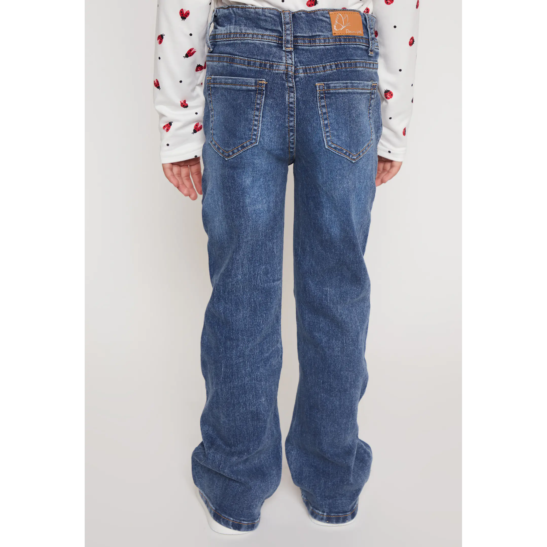 Jeans Flare Moda Niña Azul Familyshop 2