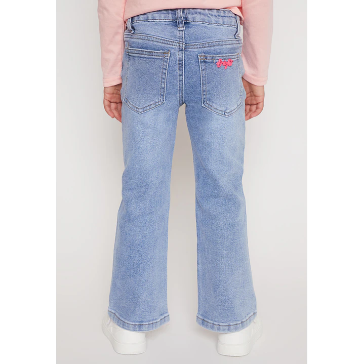 Jeans Flare Bolsillo Niña Azul Familyshop 2