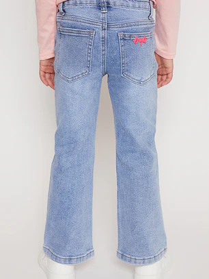 Jeans Flare Bolsillo Niña Azul Familyshop