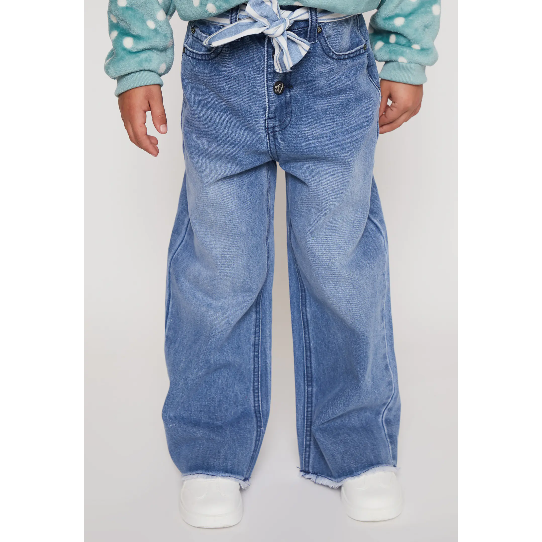 Jeans Wide Leg Niña Azul Familyshop 1