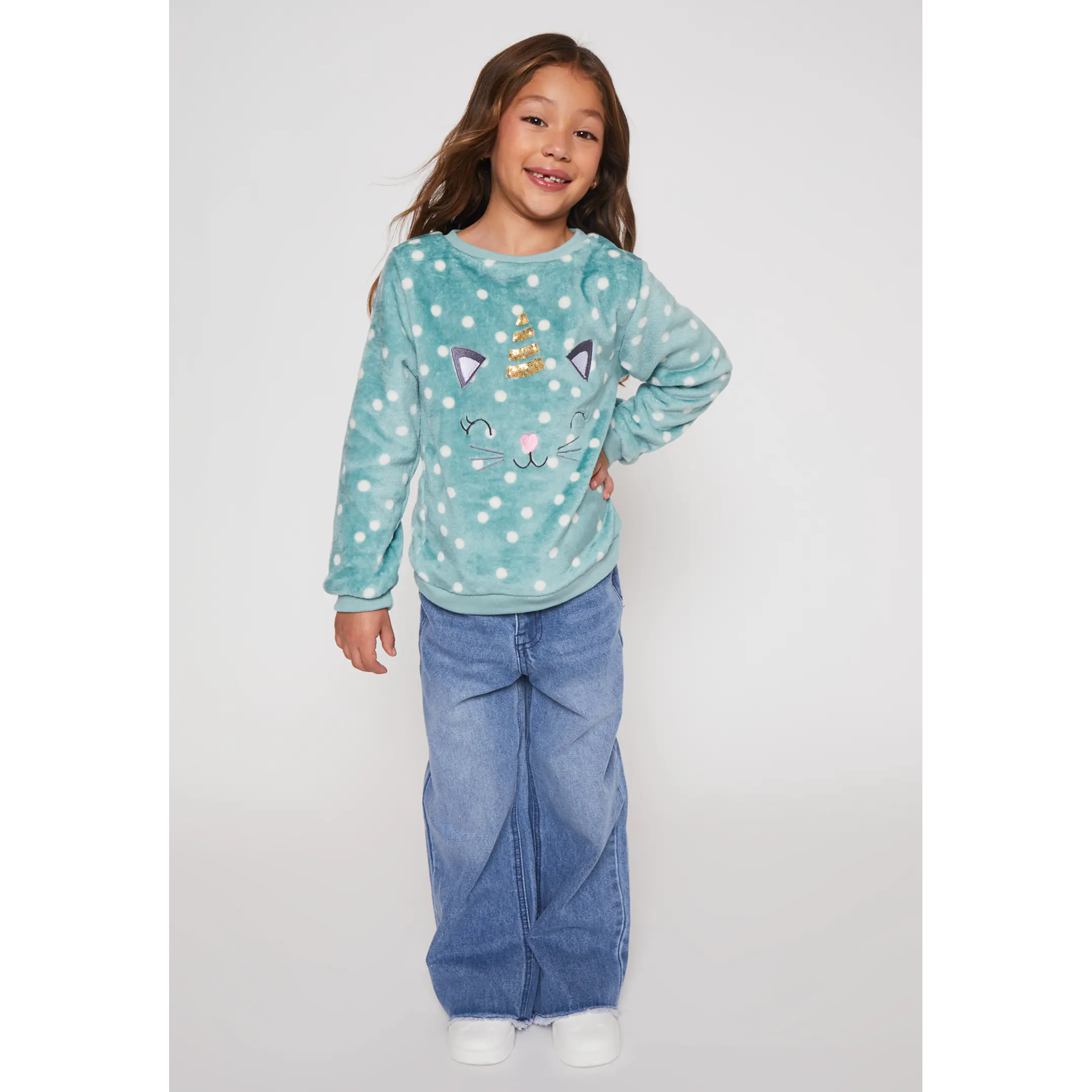 Jeans Wide Leg Niña Azul Familyshop 3