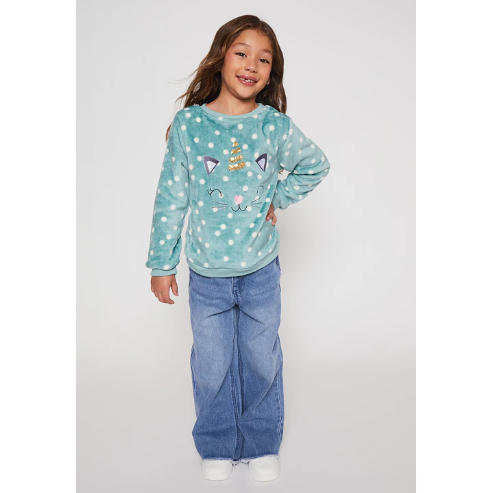 Jeans Wide Leg Niña Azul Familyshop 3