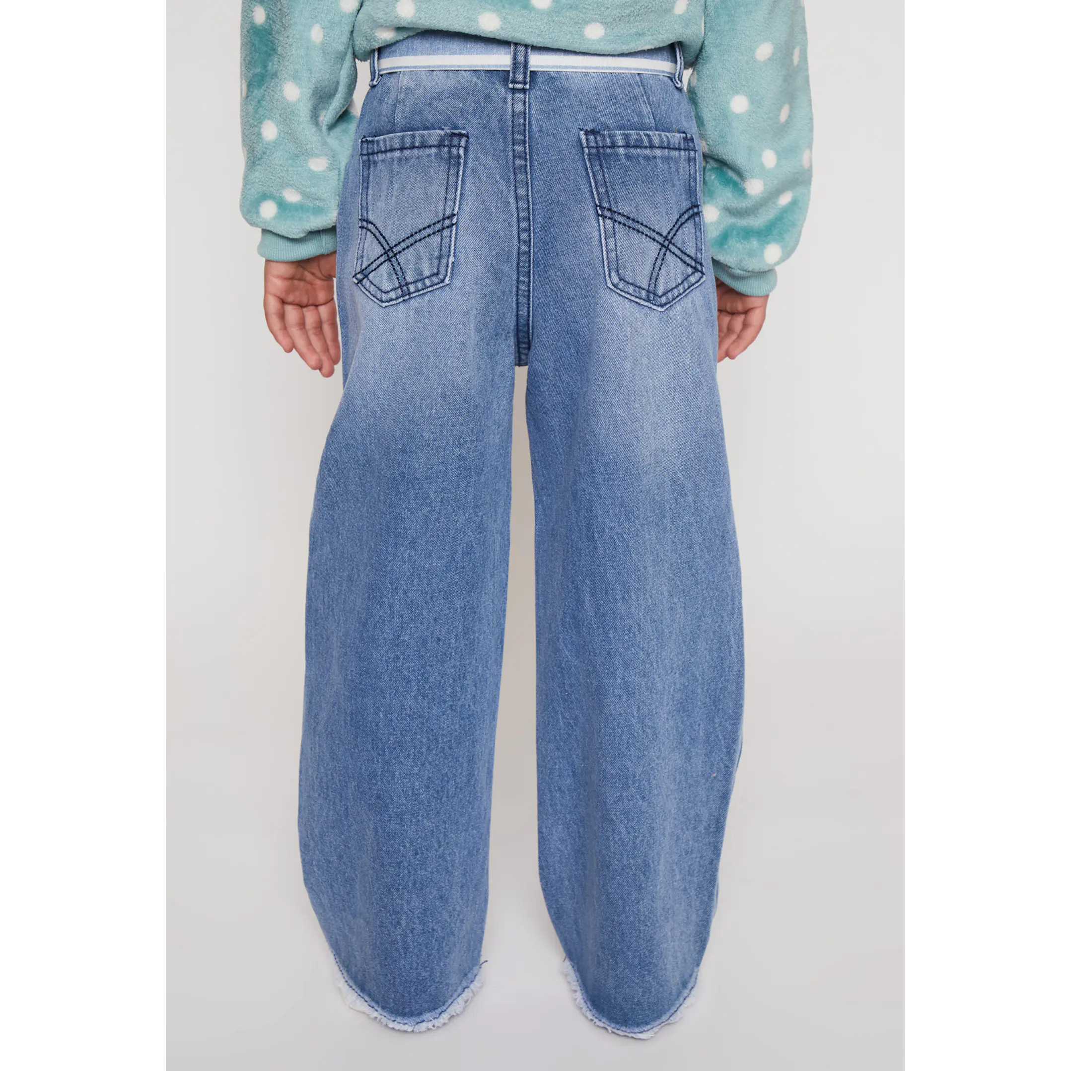 Jeans Wide Leg Niña Azul Familyshop 2