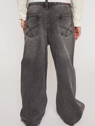 Jeans Wide Leg Niña Negro Familyshop