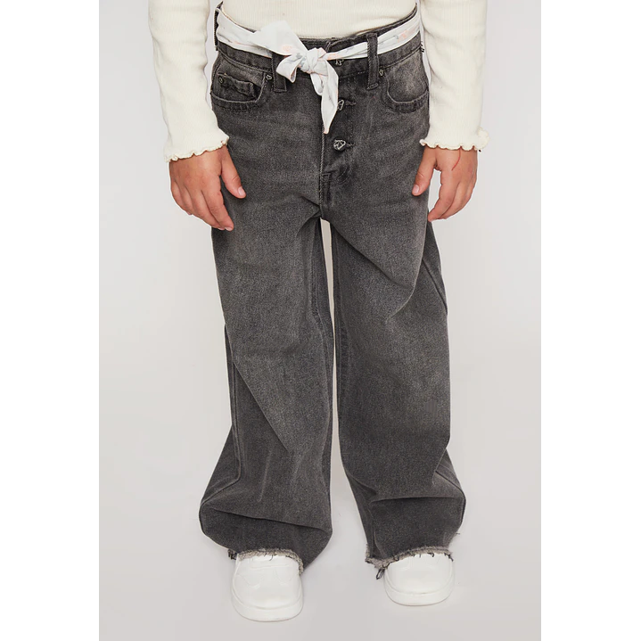 Jeans Wide Leg Niña Negro Familyshop 1