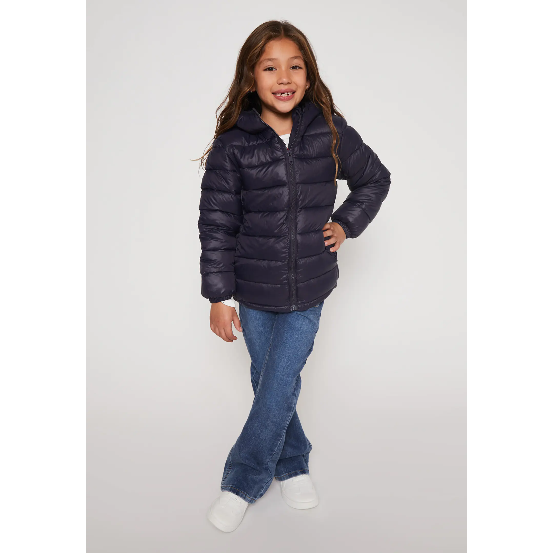 Parka Basic Niña Azul Familyshop 3