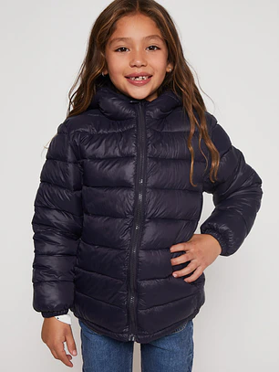 Parka Basic Niña Azul Familyshop