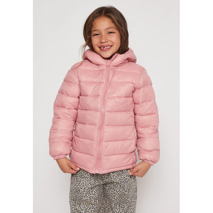 Parka Basic Niña Rosado Familyshop 1