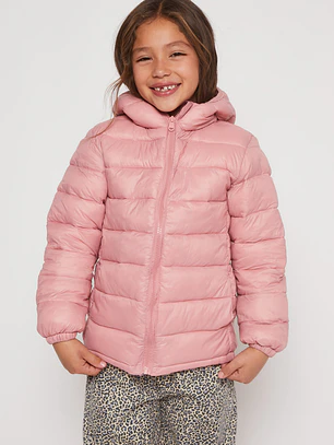 Parka Basic Niña Rosado Familyshop