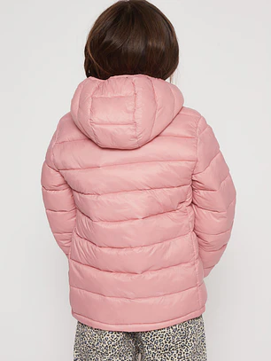 Parka Basic Niña Rosado Familyshop