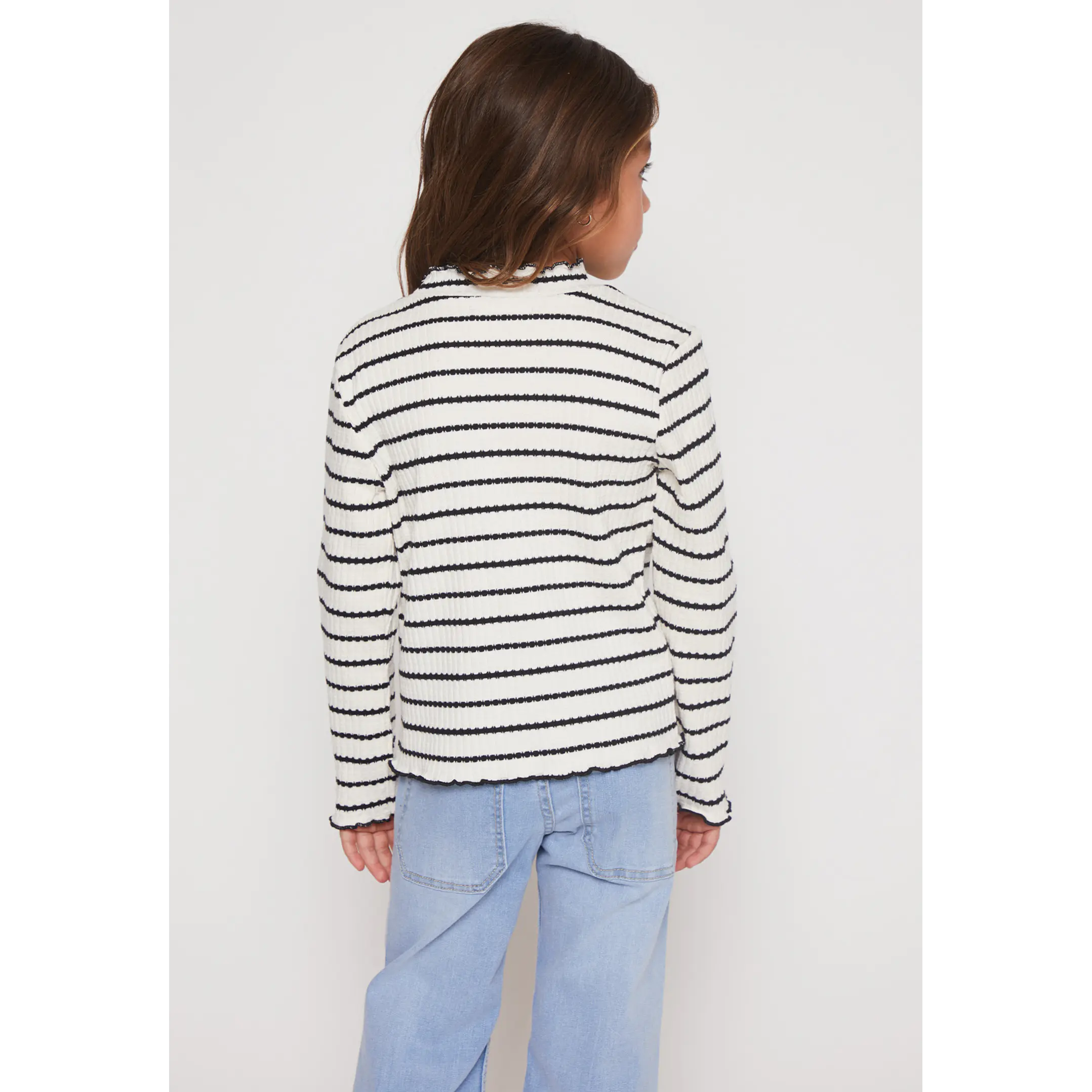 Polera Rullet Niña Blanco Familyshop 2