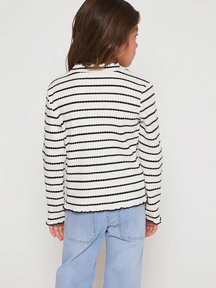 Polera Rullet Niña Blanco Familyshop