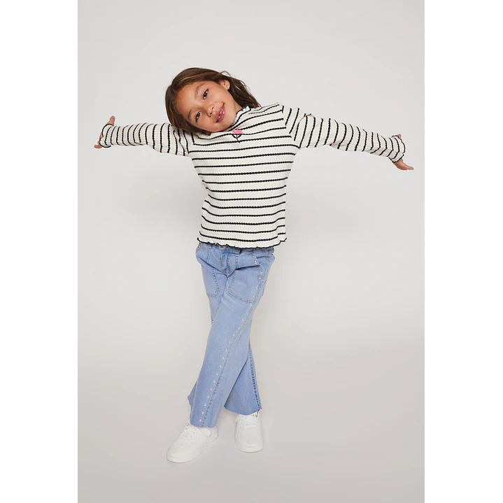 Polera Rullet Niña Blanco Familyshop 3