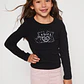 Polera Brillo Niña Negro Familyshop - Miniatura 1