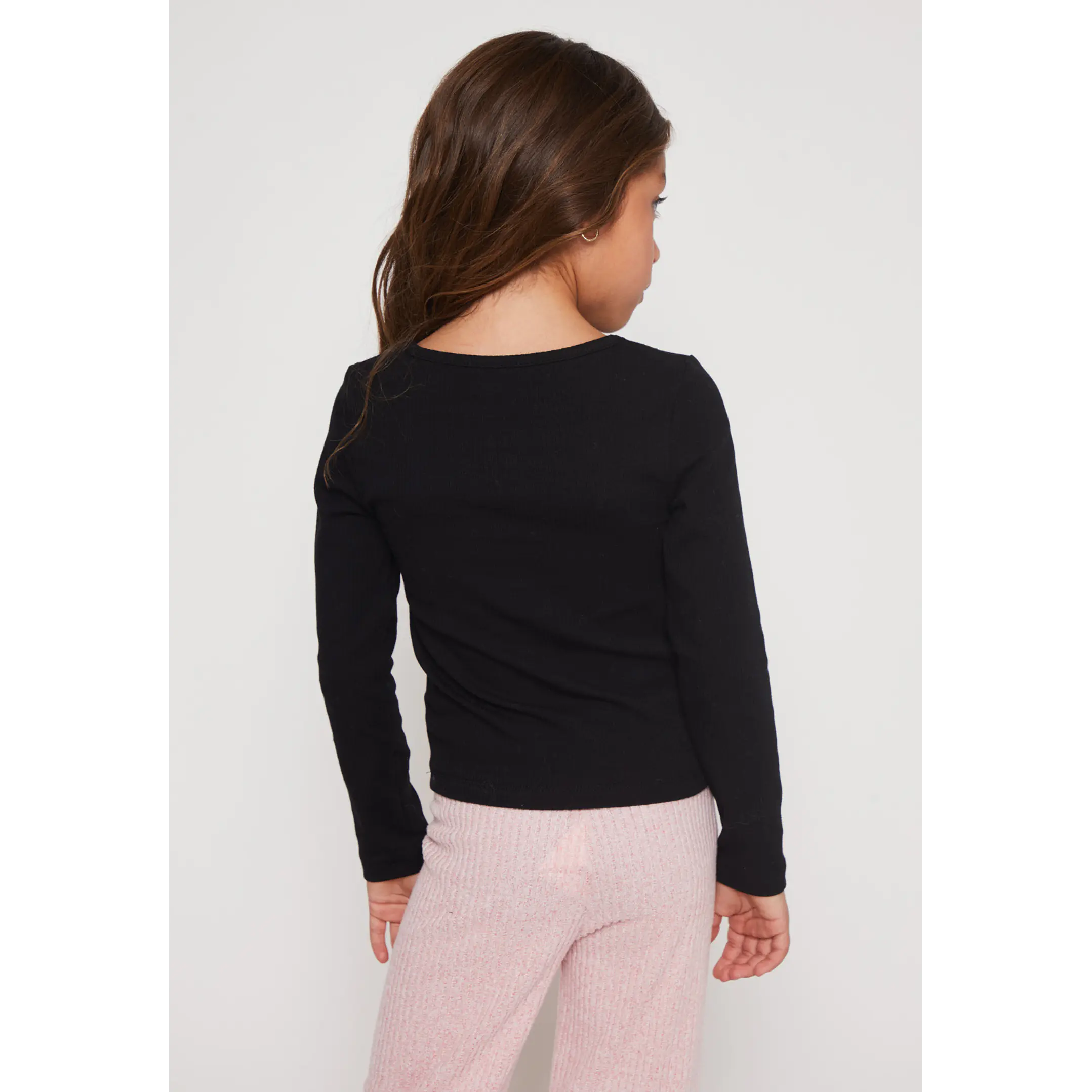 Polera Brillo Niña Negro Familyshop 2