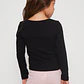 Polera Brillo Niña Negro Familyshop - Miniatura 2