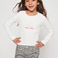 Polera Brillo Niña Blanco Familyshop - Miniatura 1