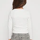 Polera Brillo Niña Blanco Familyshop - Miniatura 2