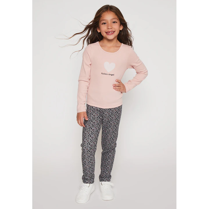 Polera Brillo Perlas Niña Rosado Familyshop 3