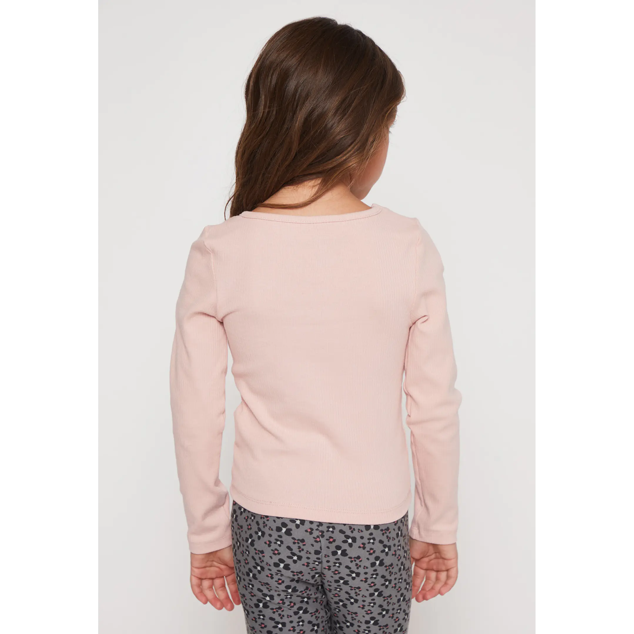Polera Brillo Perlas Niña Rosado Familyshop 2