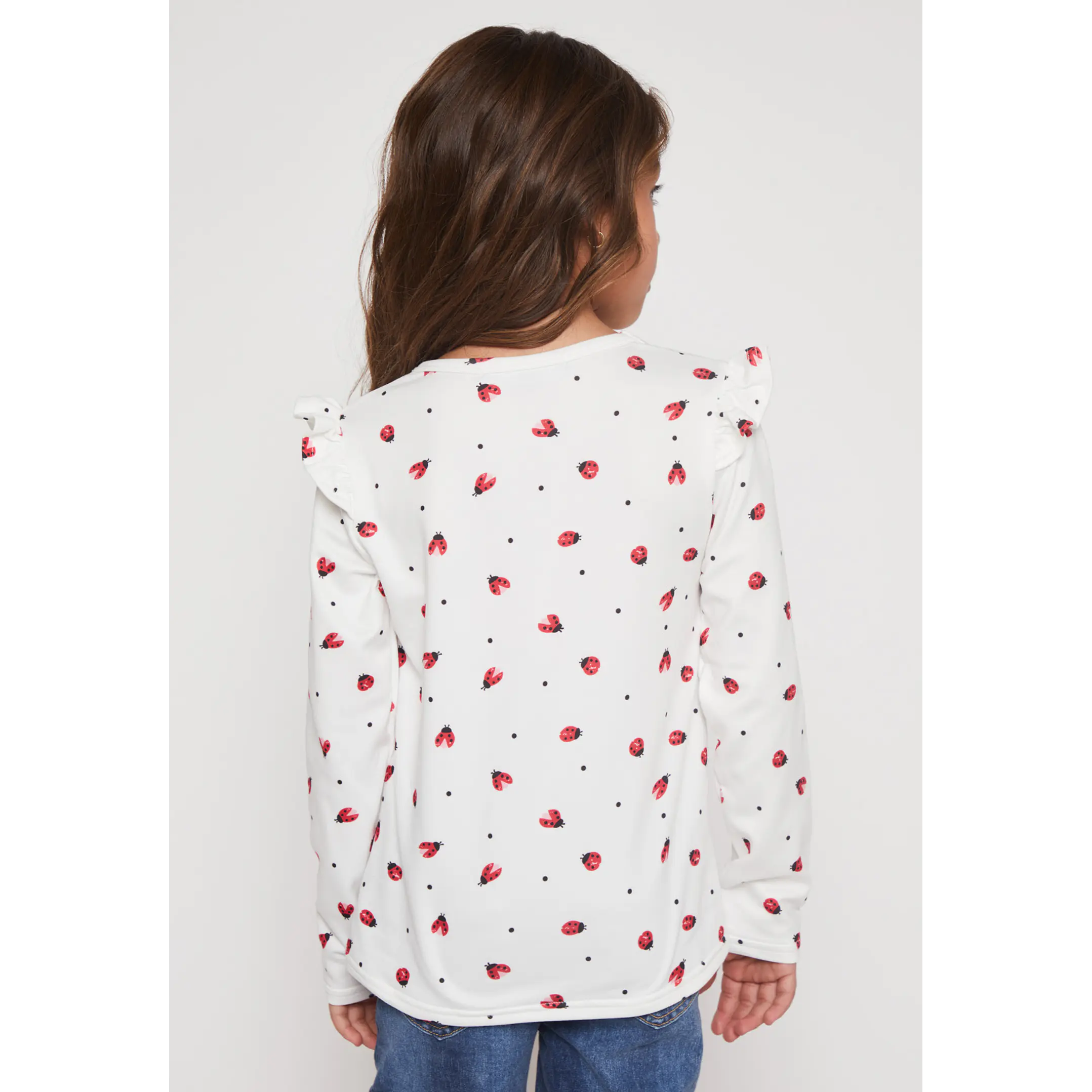 Polera Camiseta Niña Blanco Familyshop 2