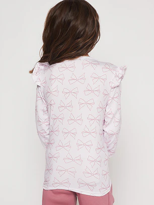 Polera Camiseta Niña Rosado Familyshop