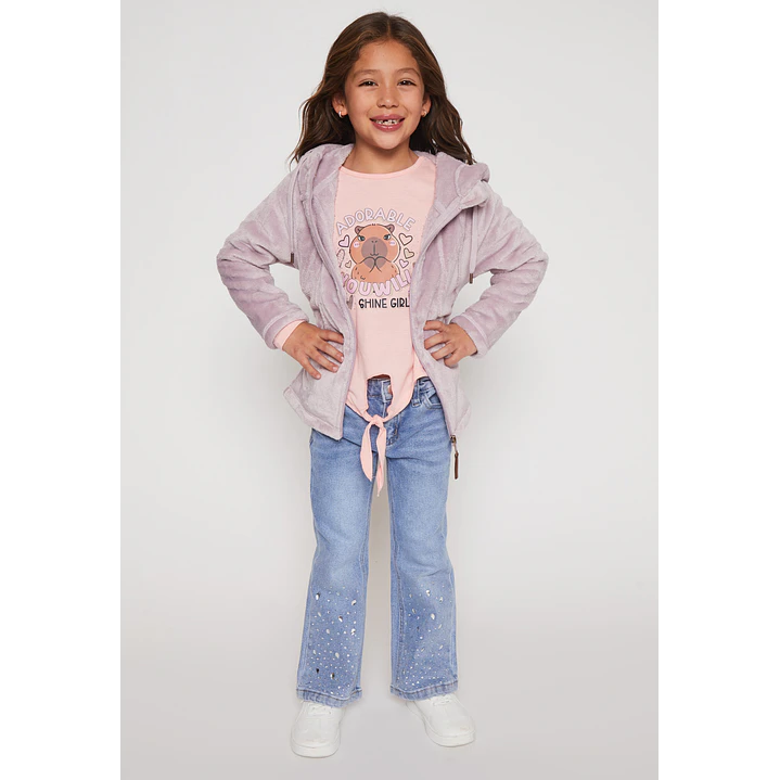 Polar Peludo Niña Lila Familyshop 3