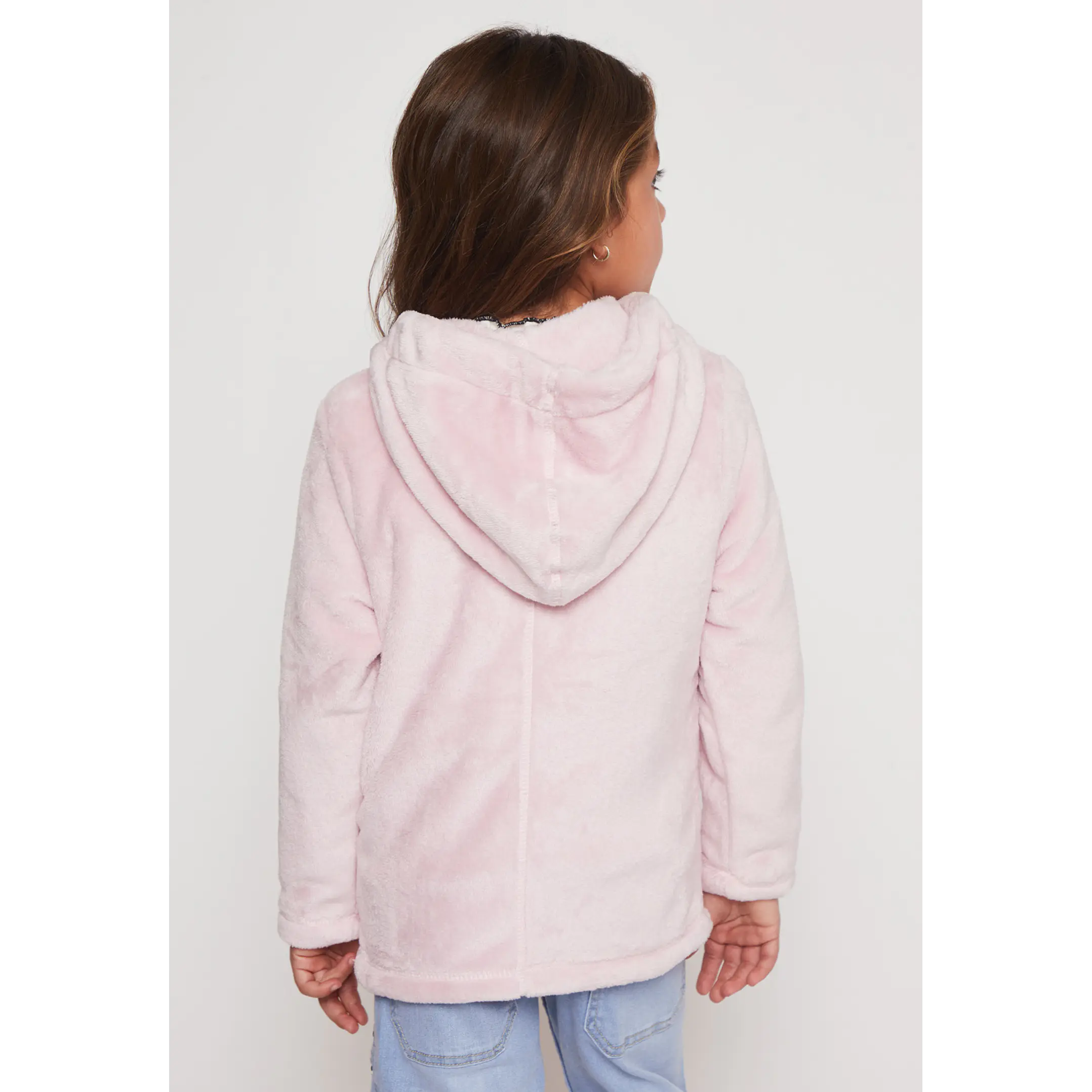 Polar Peludo Zipper Niña Rosado Familyshop 2