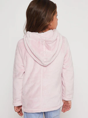 Polar Peludo Zipper Niña Rosado Familyshop