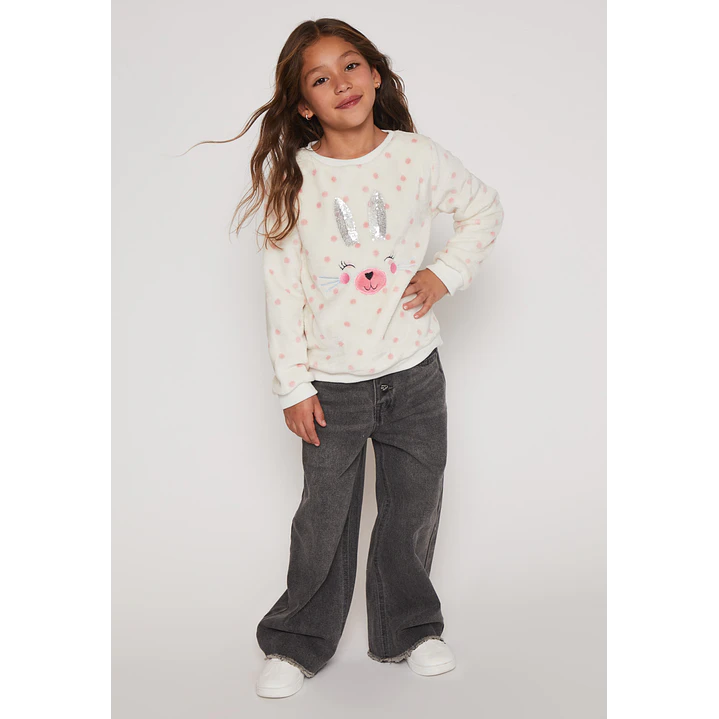Polar Peludo Animal Niña Blanco Familyshop 3