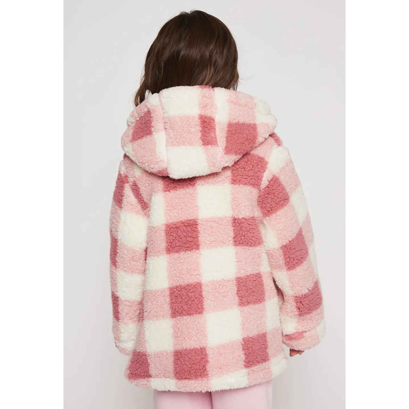 Abrigo Peludo Niña Rosado Familyshop 2