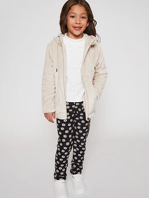 Calza Forrada Niña Negro Familyshop