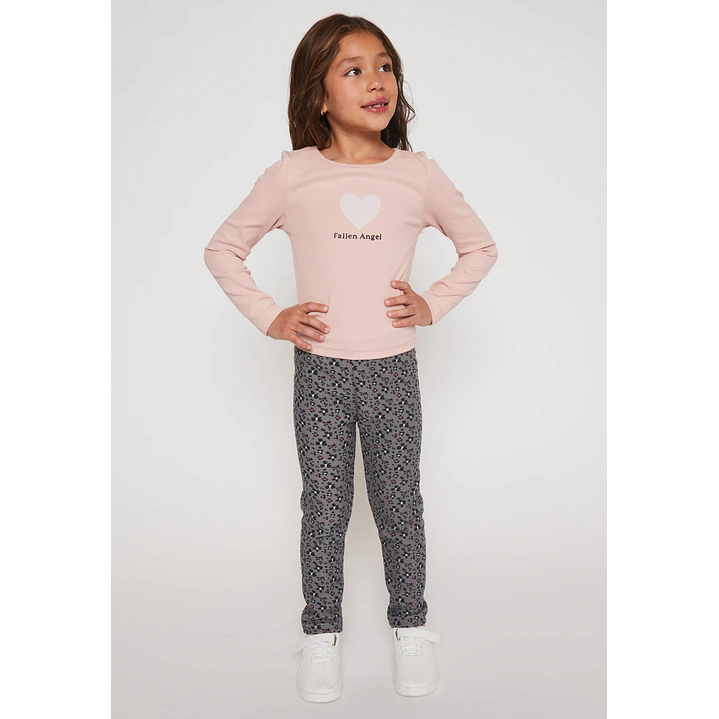 Calza Forrada Niña Gris Familyshop 2