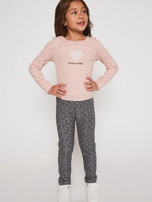 Calza Forrada Niña Gris Familyshop