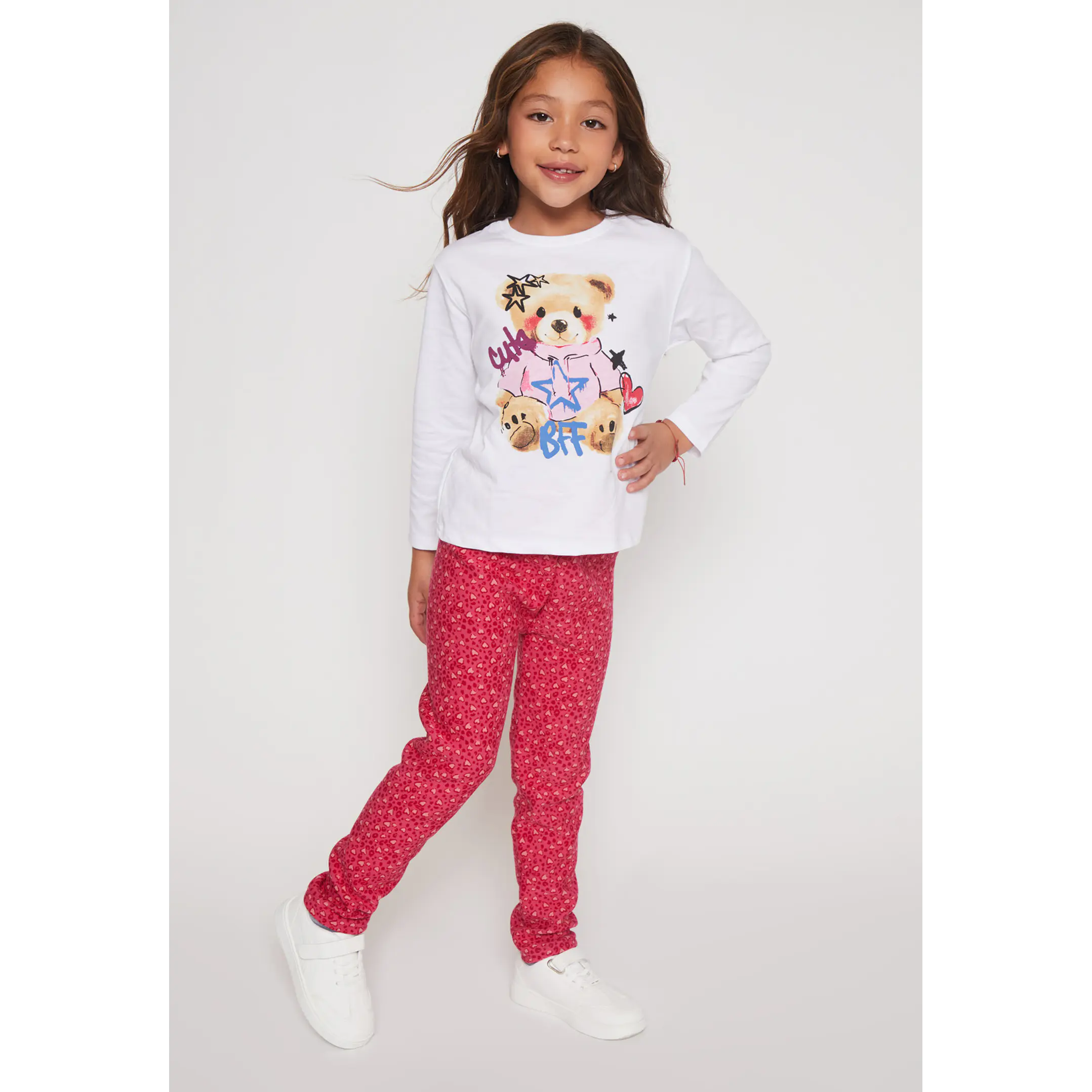 Calza Forrada Niña Fucsia Familyshop 2