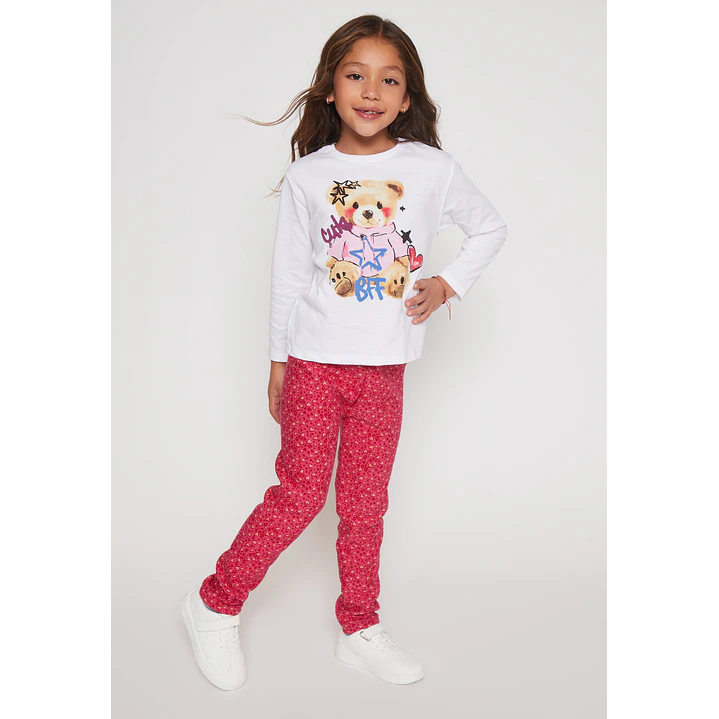 Calza Forrada Niña Fucsia Familyshop 2