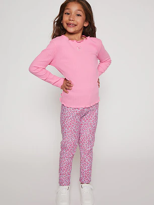 Calza Forrada Niña Lila Familyshop