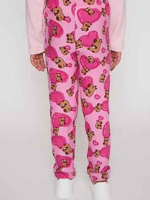 Calza Forrada Niña Rosado Familyshop