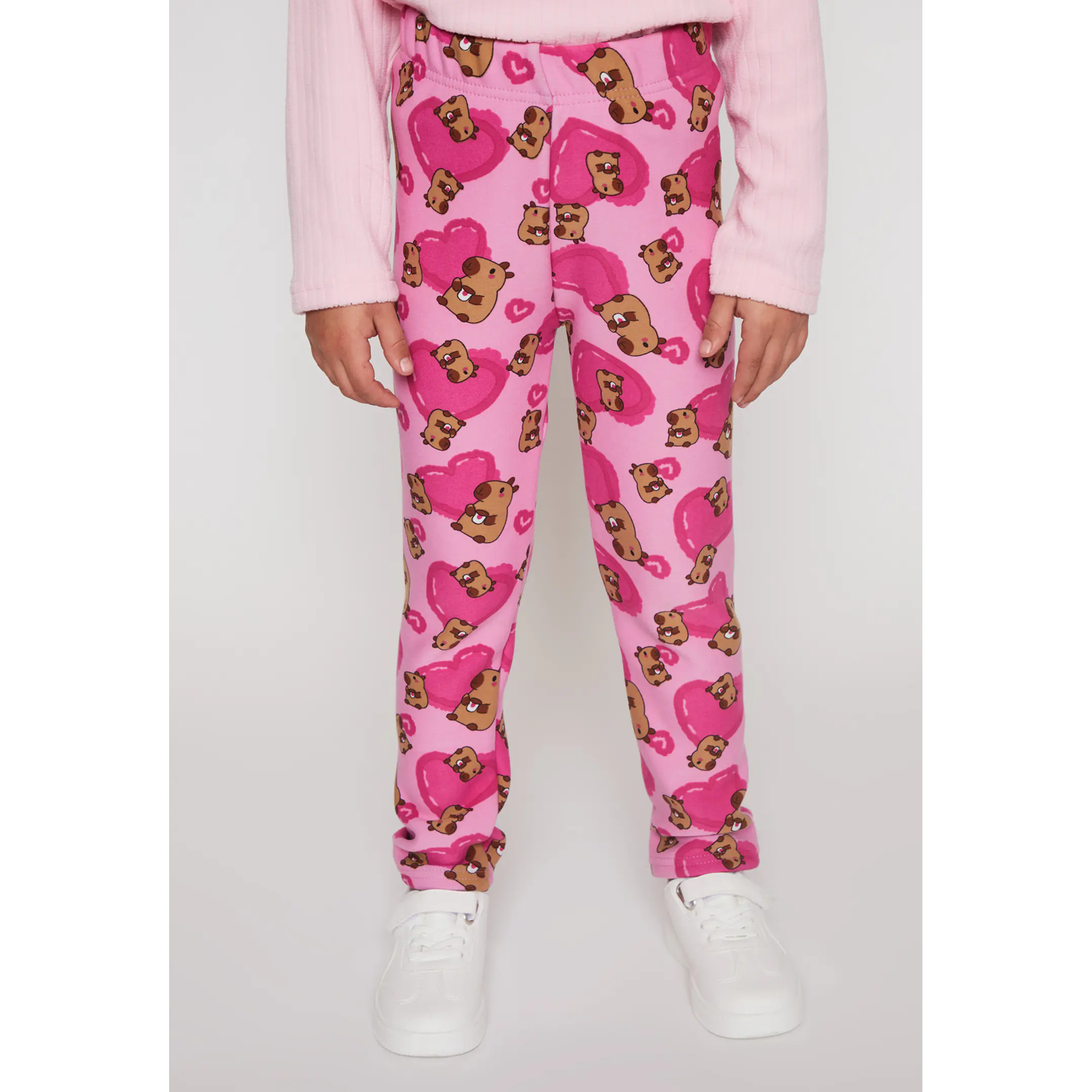 Calza Forrada Niña Rosado Familyshop 1